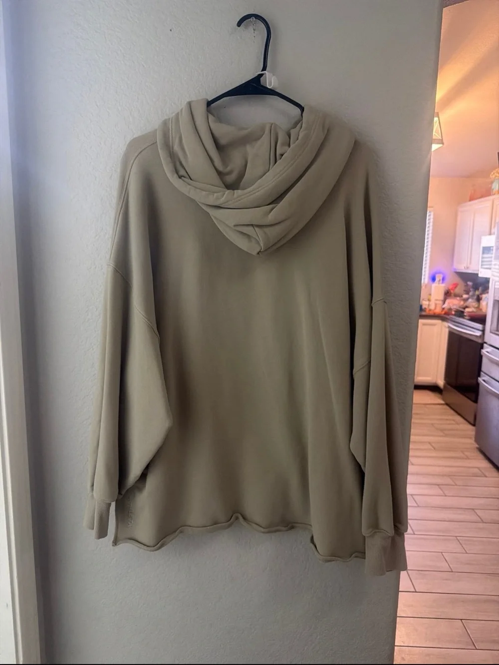Athleta  Beige Oversized Hoodie Sweatshirt